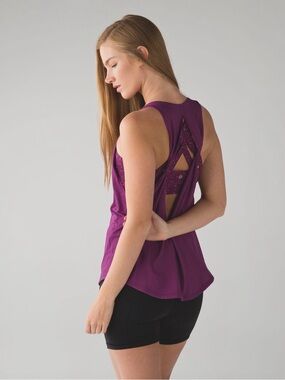 Lululemon Ready & Go Tank Regal Plum Size 6 Luxtreme Tank and Bra Duo